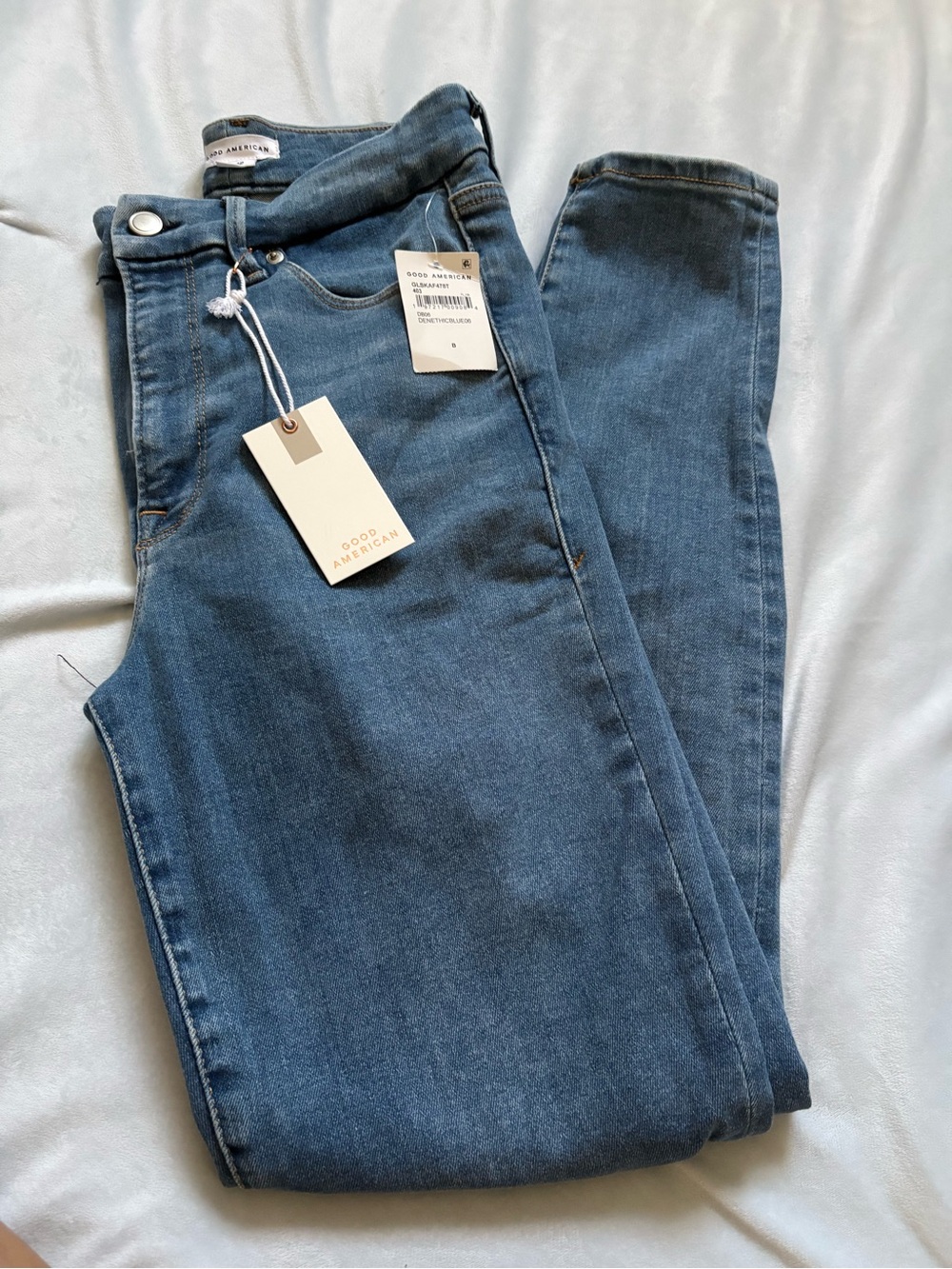 Good American Medium Wash Skinny Jeans